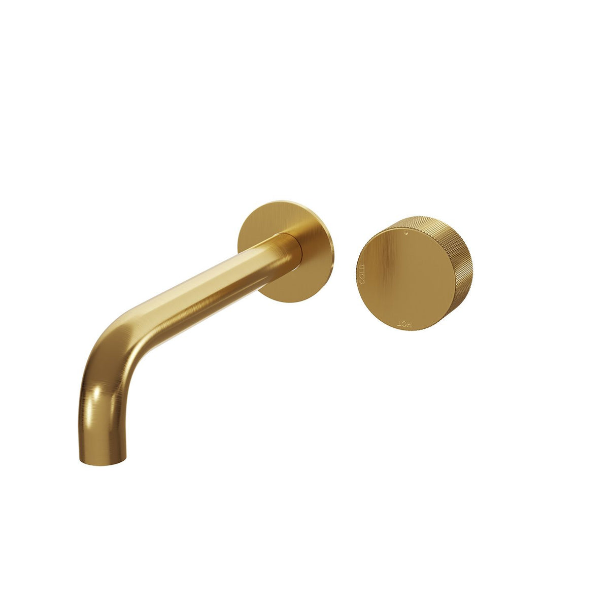 MESH In Wall Progressive Mixer & 220mm Spout Set Brushed Brass