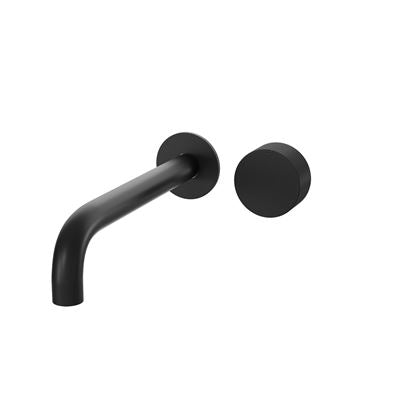 MESH In Wall Progressive Mixer & 220mm Spout Set Matte Black