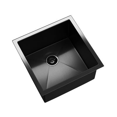 BURAZZO Inset / Undermount Embossed Single Bowl Sink 450mm (250mm Deep) Gunmetal