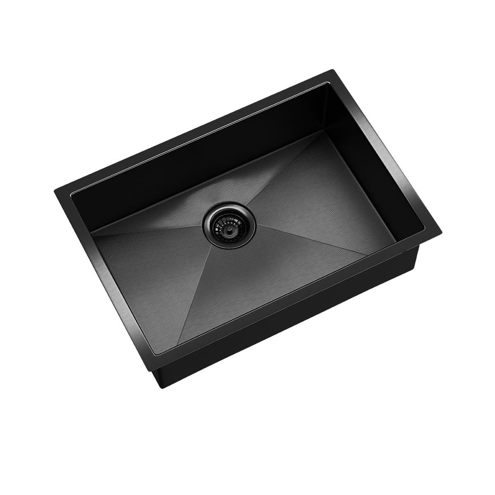 BURAZZO Inset / Undermount Embossed Single Bowl Sink 650mm Gunmetal