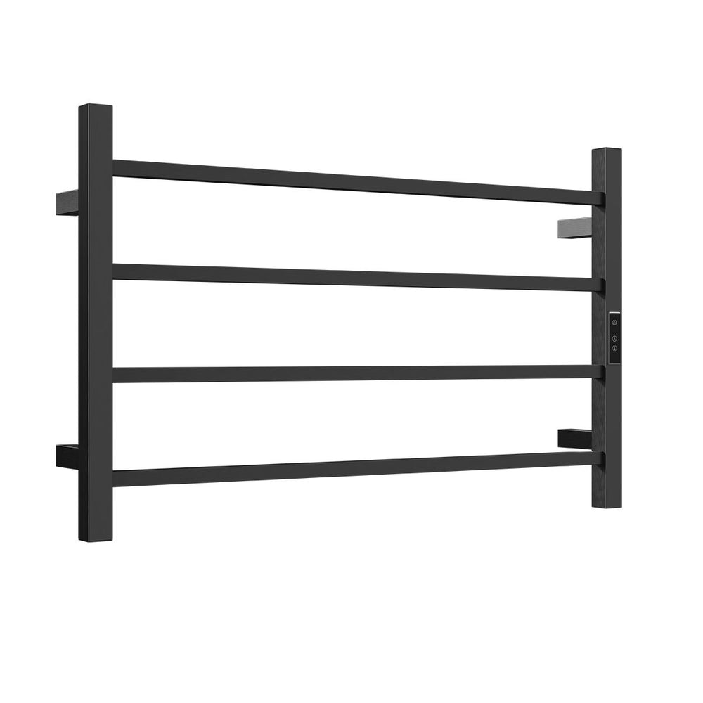 HETTA Multi-Function Square Heated Towel Rail 4 Bar Gunmetal
