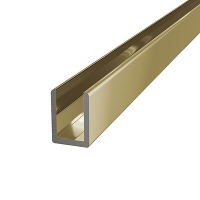 Aluminium U-Channel Champagne Gold 2100mm