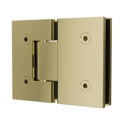 Shower Door Hinge Champagne Gold 180 Degree