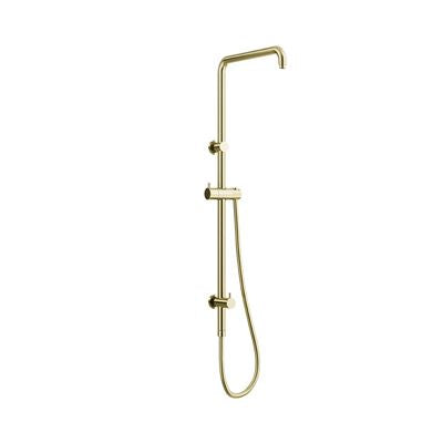 ELEMENTS Square Shower Rail with Universal Water Inlet Champagne Gold