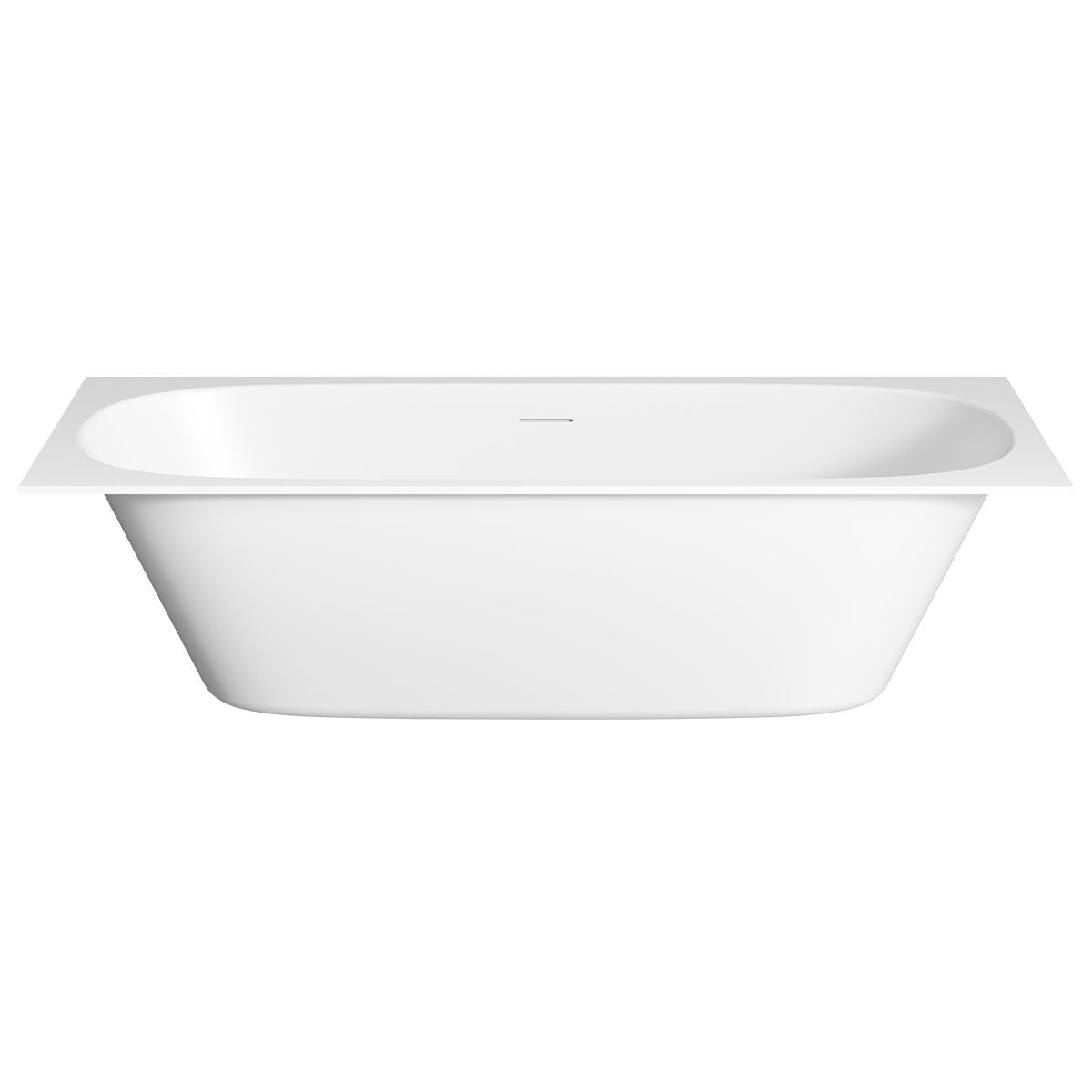 EMPORIO Drop In Bath with Overflow Matte White 1700mm