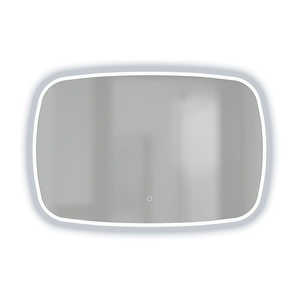 SYMMETRY Rectangle LED Edge Mirror with Demister 600x900mm, front view