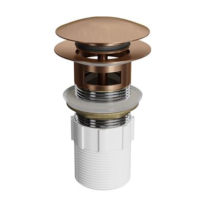 DOME POP UP Waste with Overflow Titanium Bronze 32x80mm