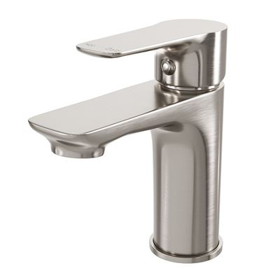 EDEN Basin Mixer Lead Free Brushed Nickel, front view