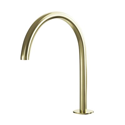 SYMMETRY Swivel Hob Spout 260mm Brushed Champagne Gold, front view