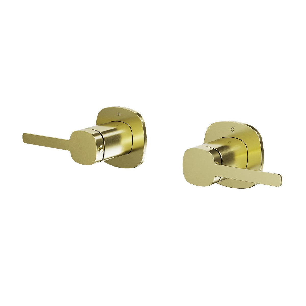 SYMMETRY Shower Set Brushed Champagne Gold, front view