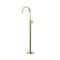 SYMMETRY Freestanding Bath Spout Mixer Brushed Champagne Gold, front view