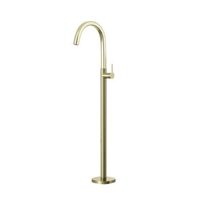 SYMMETRY Freestanding Bath Spout Mixer Brushed Champagne Gold, front view