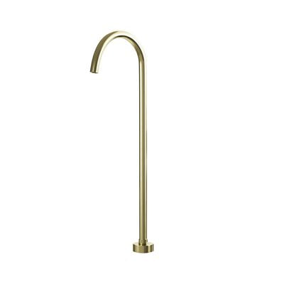 SYMMETRY Freestanding Bath Spout Brushed Champagne Gold, front view