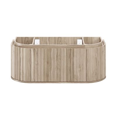 REEF Wall Hung Vanity 1200mm Oak Timber Veneer, front view