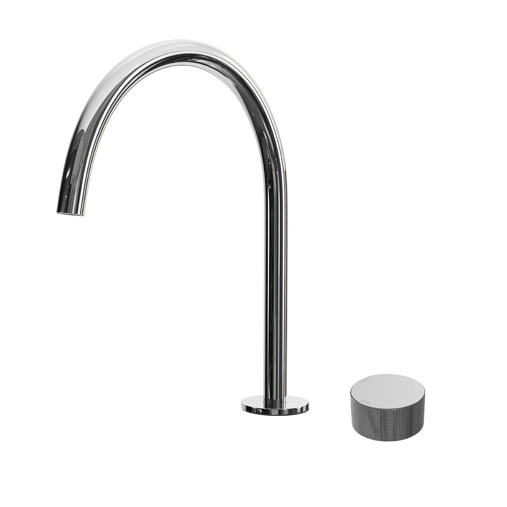 SPIN Progressive Hob Mixer & 125mm Spout Set Chrome