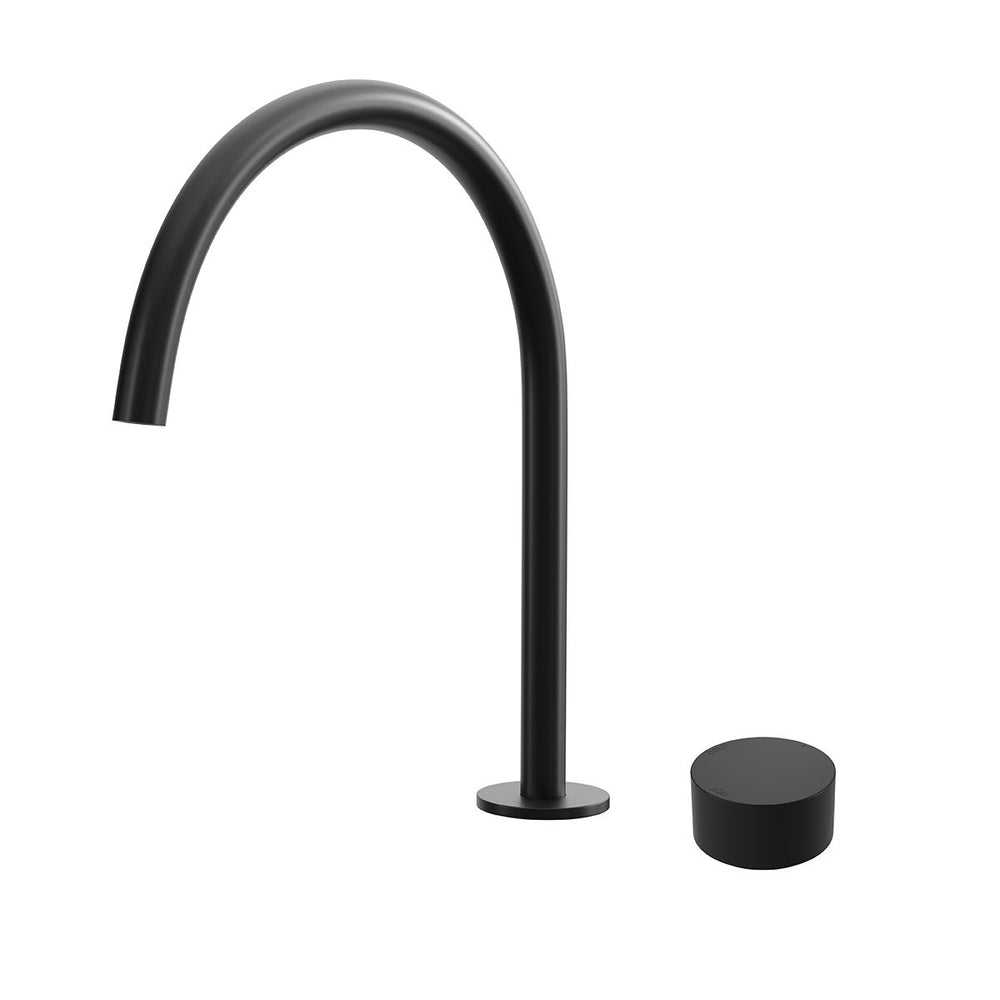 SPIN Progressive Hob Mixer & 125mm Spout Set Matte Black
