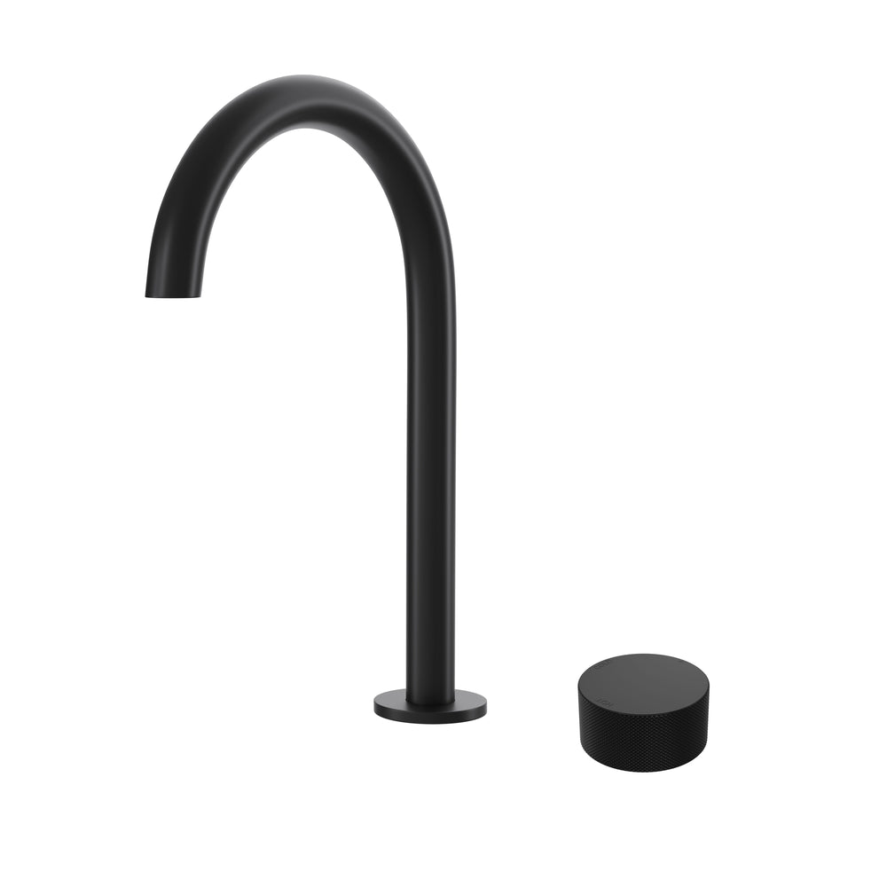 MESH Progressive Hob Mixer & 115mm Spout Set Matte Black