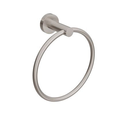 SPIN Guest Towel Ring Brushed Nickel