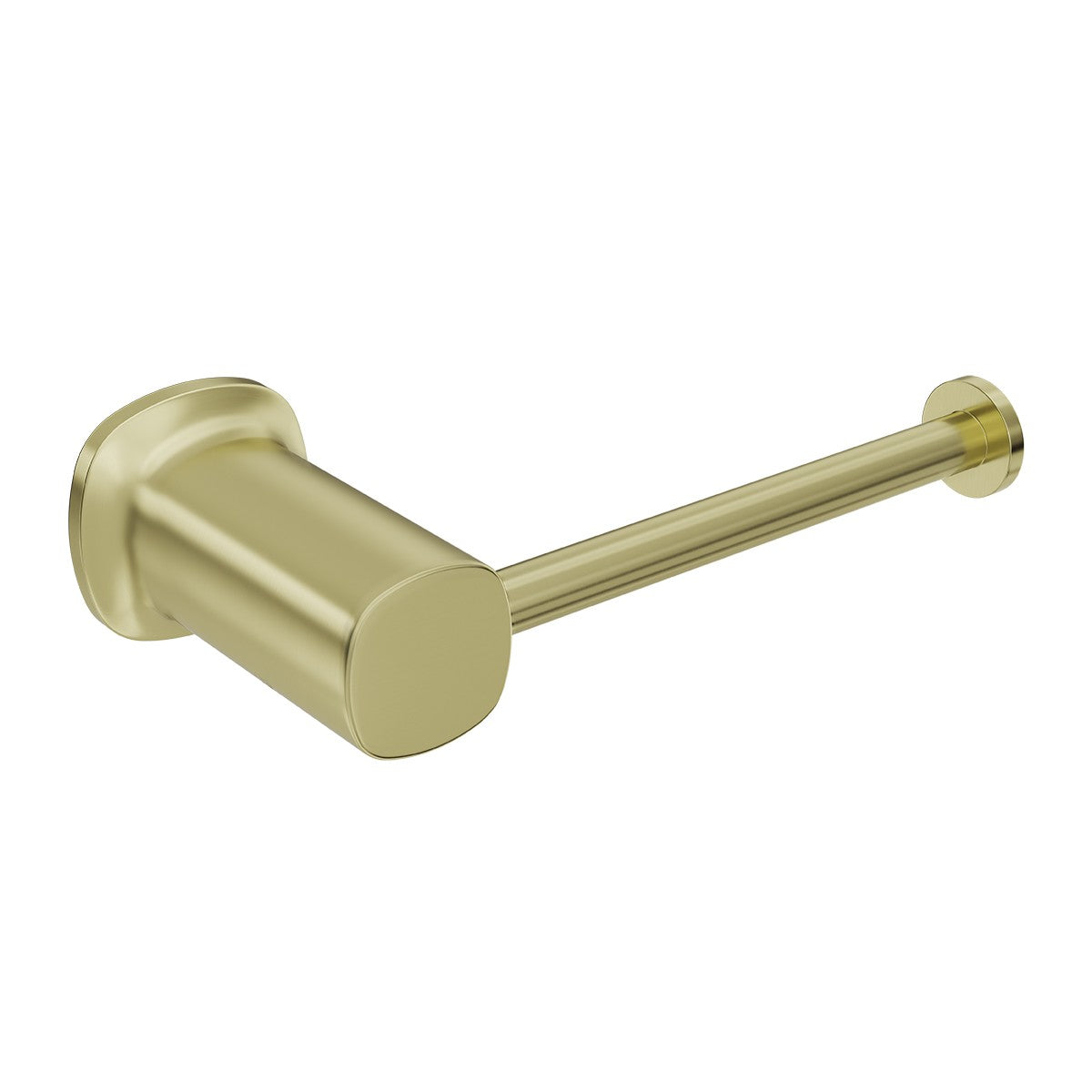SYMMETRY Toilet Roll Holder Brushed Champagne Gold, front view