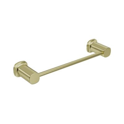 SYMMETRY Hand Towel Holder 300mm Brushed Champagne Gold, front view