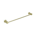 SYMMETRY Single Towel Rail 600mm Brushed Champagne Gold, front view