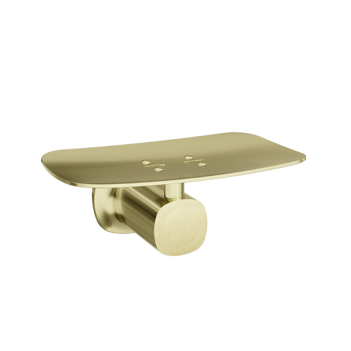 SYMMETRY Soap Rack Brushed Champagne Gold, front view