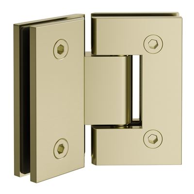 Shower Door Hinge Brushed Champagne Gold 135 Degree