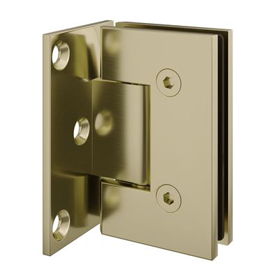 Shower Door Hinge Brushed Champagne Gold 90 Degree