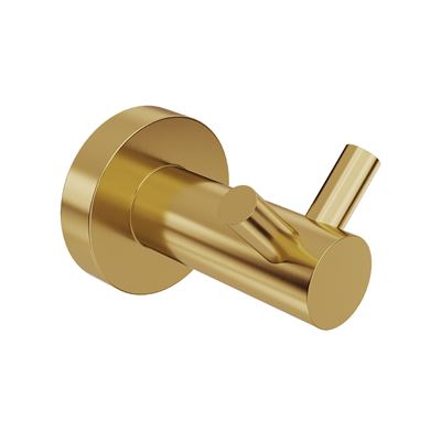 SPIN Double Robe Hook Brushed Brass