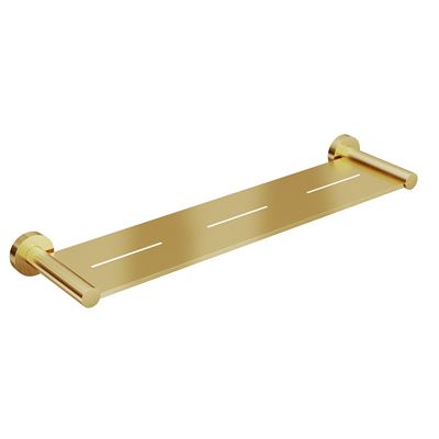 SPIN Metal Shower Shelf Brushed Brass