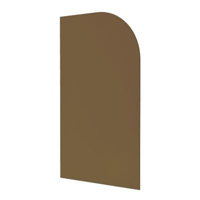 VOGUE Frameless Radius Glass Panel Bronze Tint 1200x2100x10mm