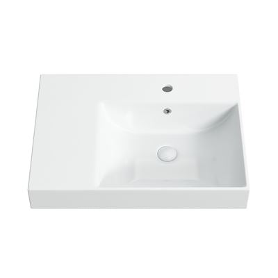 ESSENCE Wall Hung Basin (RHS) Gloss White