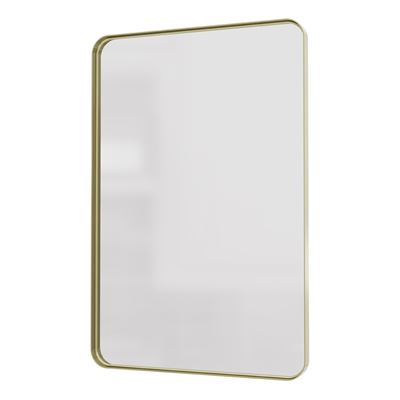 EDEN Rectangle Mirror w/ Brushed Champagne Gold 45mm Frame 600x900mm