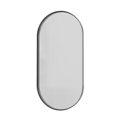 ORBIT Oval Mirror w/ Gunmetal 45mm Frame 450x900mm