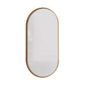 ORBIT Oval Mirror w/ Titanium Bronze 45mm Frame 450x900mm