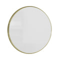 SPIN NEO Round Mirror w/ Brushed Champagne Gold 45mm Frame 700mm