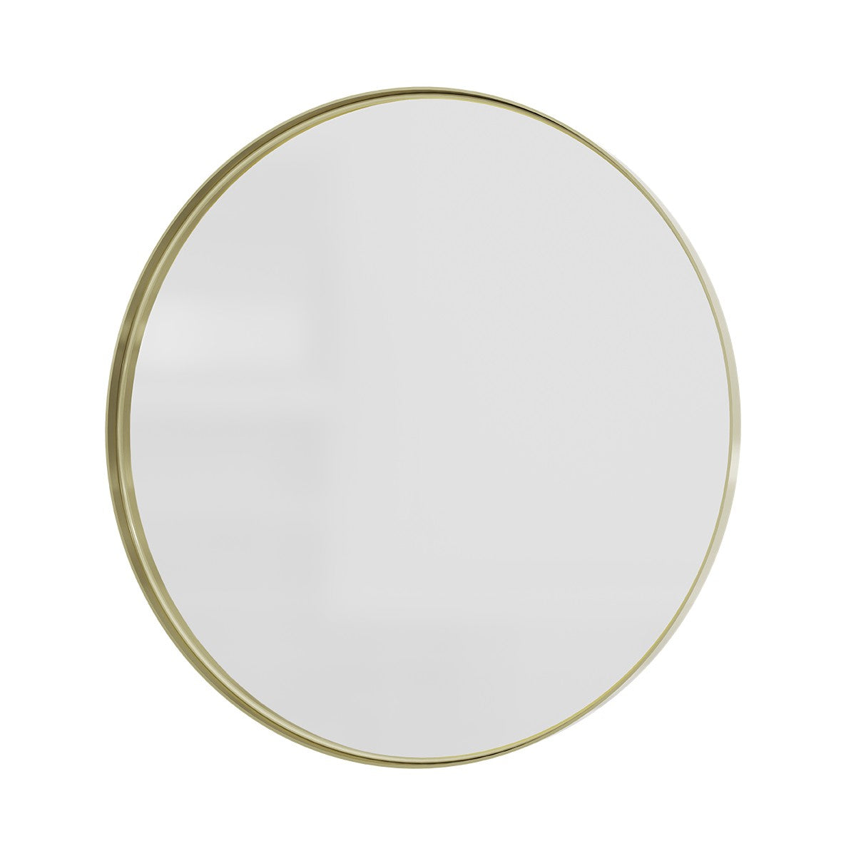 SPIN NEO Round Mirror w/ Brushed Champagne Gold 45mm Frame 700mm