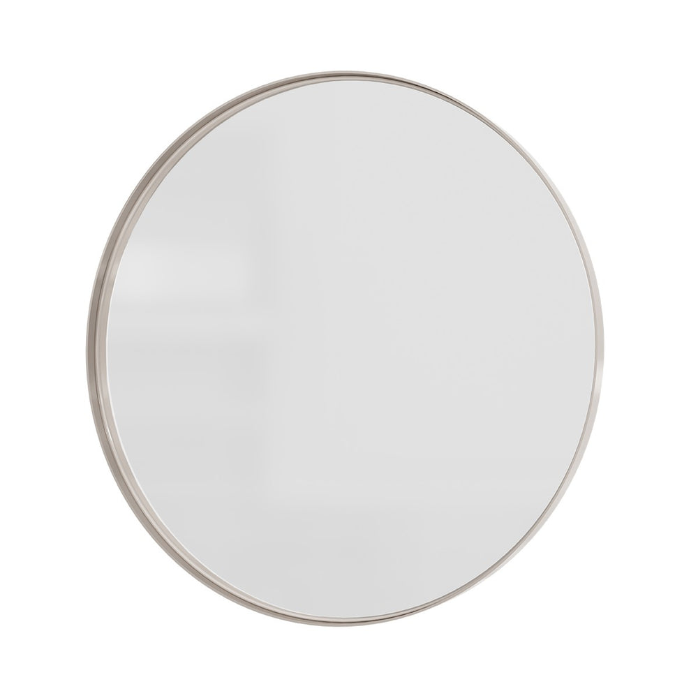 SPIN NEO Round Mirror w/ Brushed Nickel 45mm Frame 700mm