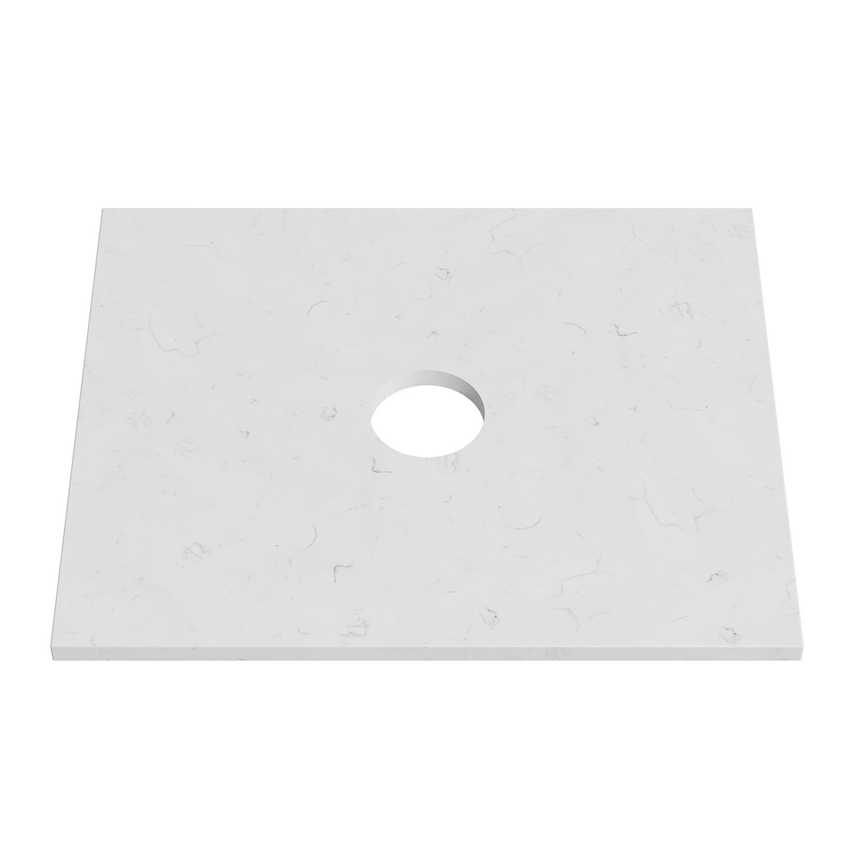 BIANCO CARRARA Silica Free 20mm Thick Stone Top 605mm
