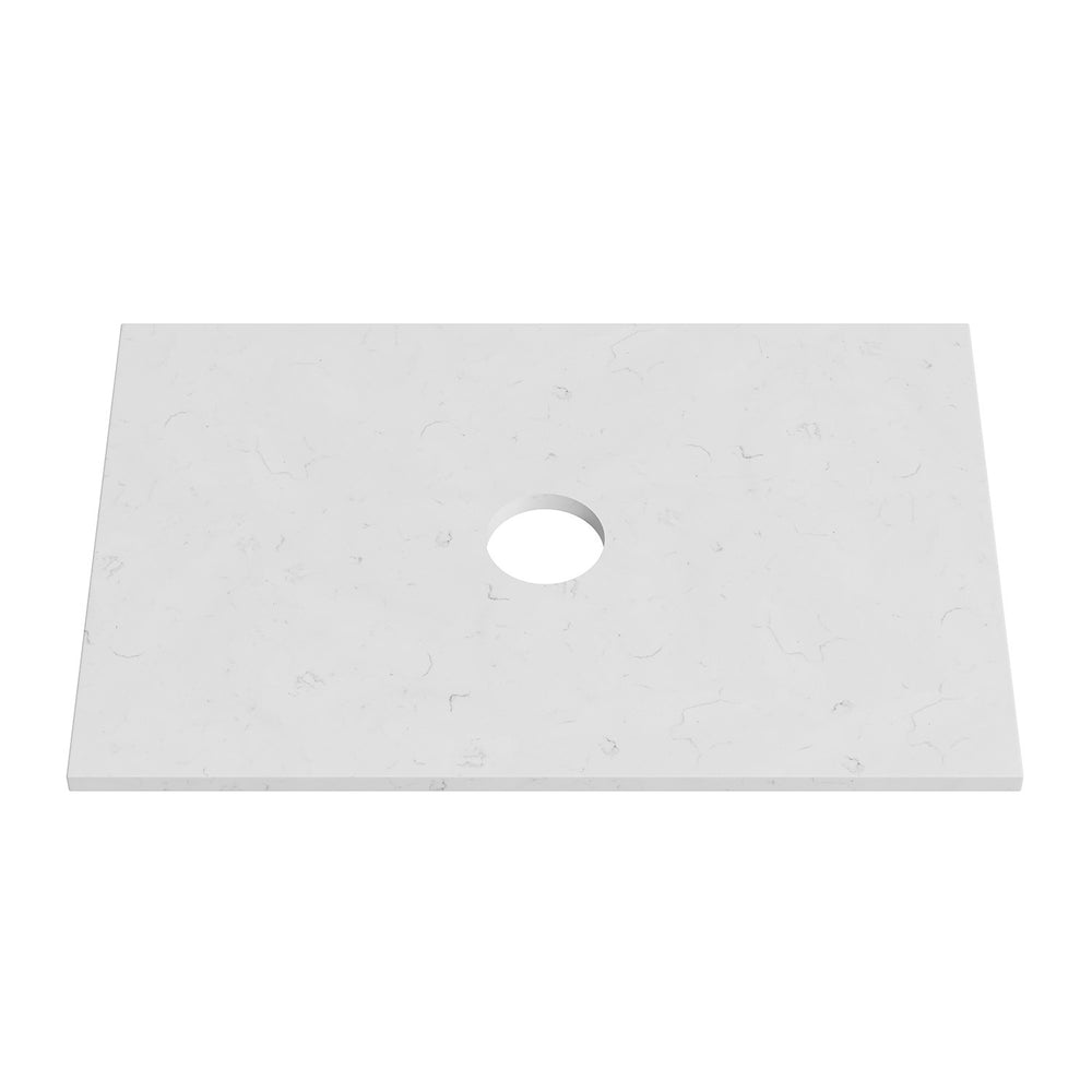 BIANCO CARRARA Silica Free 20mm Thick Stone Top 755mm