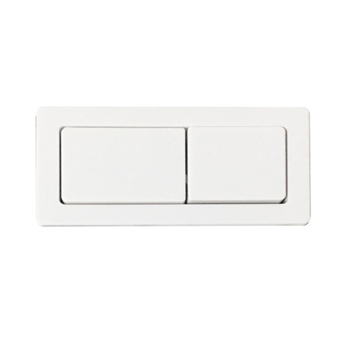 Square White Cistern Buttons to suit 6003 & 6090