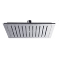 MONSOON Razor Square Shower Head Chrome 225mm