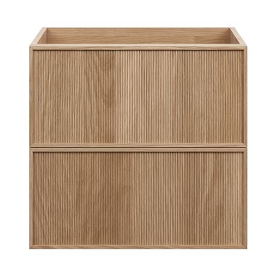 JASPER Wall Hung Vanity 600mm White Oak Timber Veneer