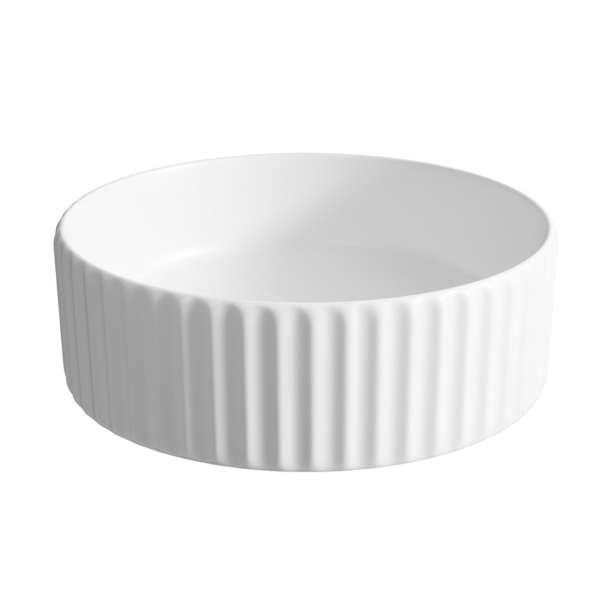 CONTOUR Bench Mount Basin Matte White