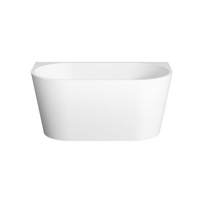SPIN NEO Back to Wall Bath with Overflow Matte White 1300mm
