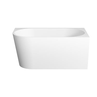 FLOW Corner Bath RHS with Overflow Matte White 1300mm