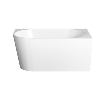 FLOW Corner Bath RHS with Overflow Gloss White 1300mm