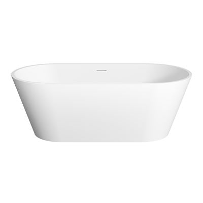 JASPER Freestanding Bath with Overflow Matte White 1700mm