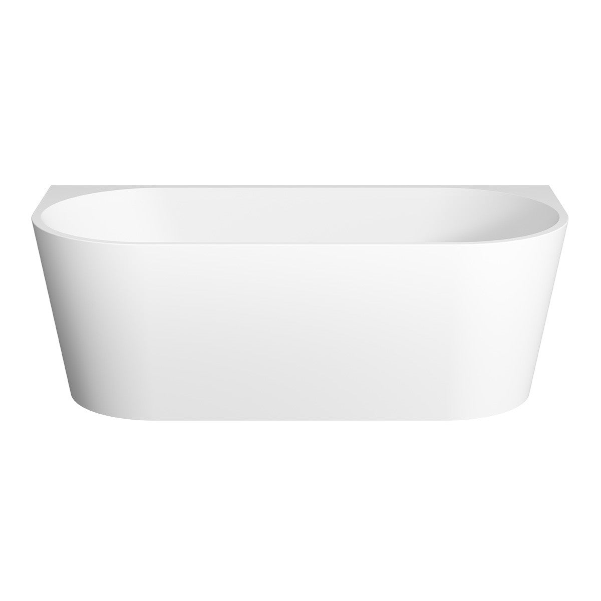 SPIN NEO Back to Wall Bath with Overflow Matte White 1700mm