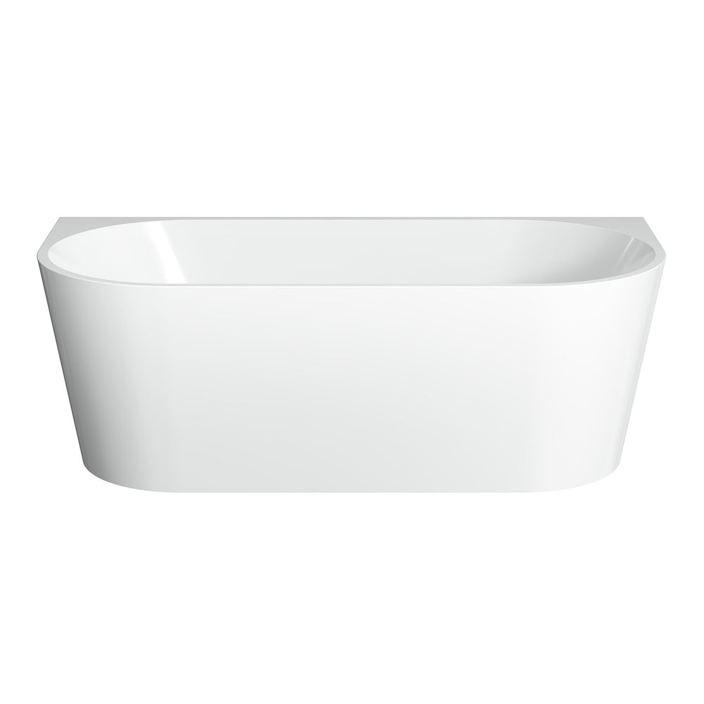 SPIN NEO Back to Wall Bath with Overflow Gloss White 1700mm